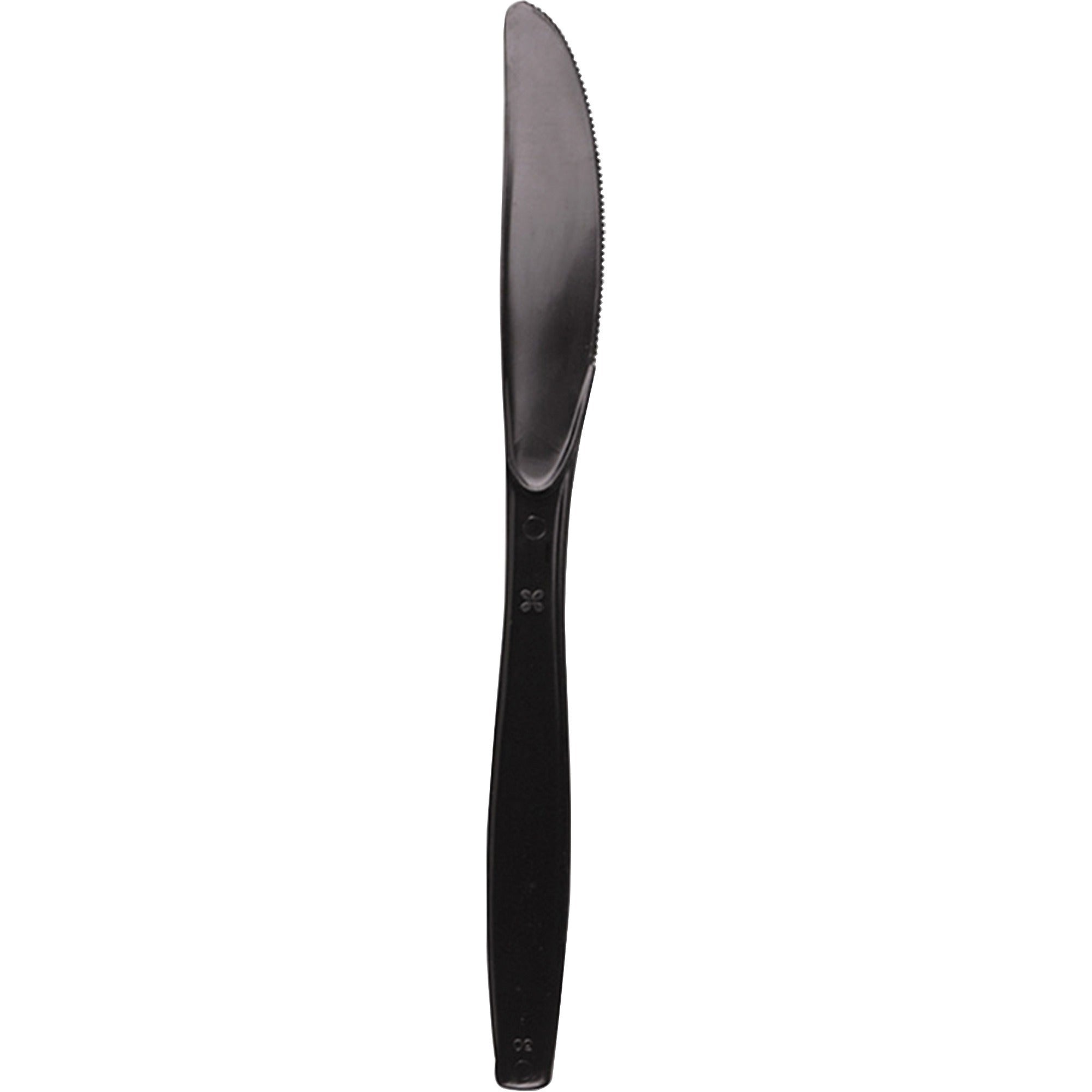 Dixie Heavyweight Disposable Knives by GP Pro - Black - 1000 / Carton