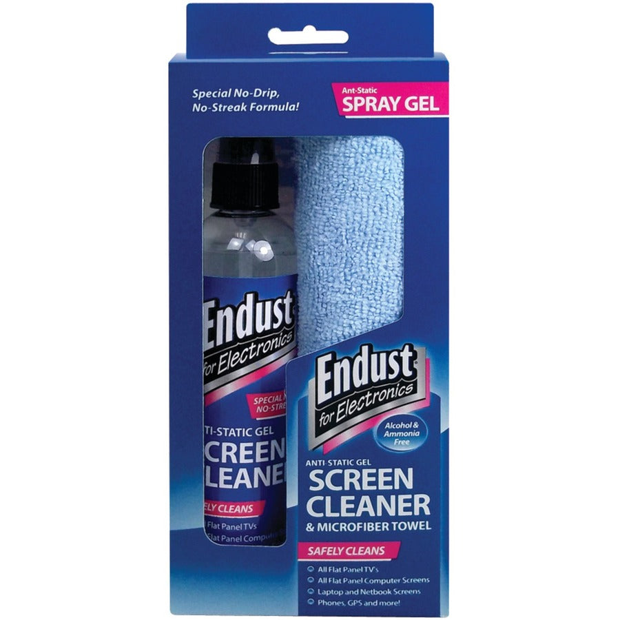 Endust 12275 LCD & Plasma Cleaning Combo - For Display Screen - Streak-free, Ammonia-free, Alcohol-free - 1 Kit