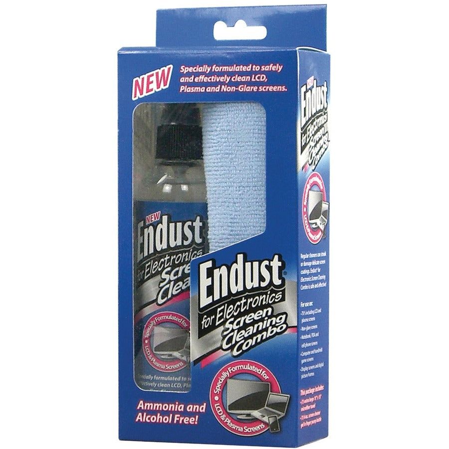 Endust 12275 LCD & Plasma Cleaning Combo - For Display Screen - Streak-free, Ammonia-free, Alcohol-free - 1 Kit