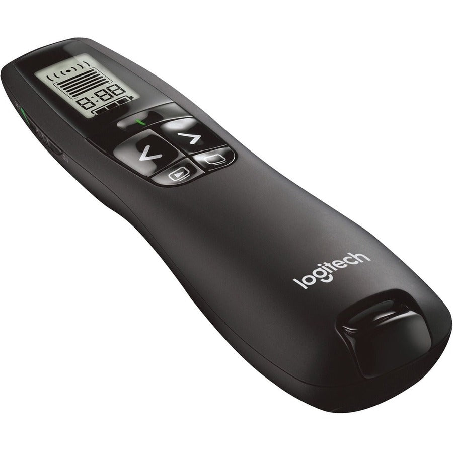 Logitech R800 Laser Presentation Remote - For Visual Presenter LCD - Radio Frequency - 100 ft Operating Distance - BatteryBlack - 1 Each