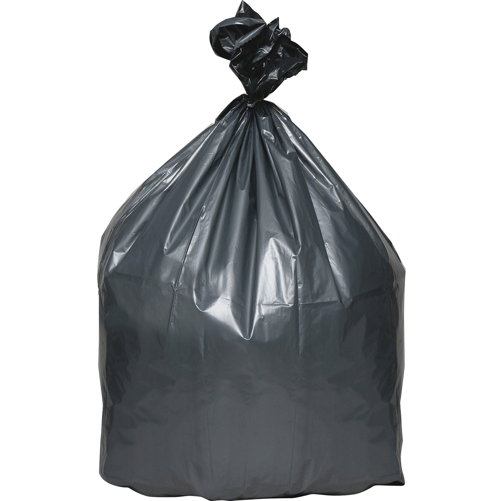 Berry Super Heavy-Duty Platinum Plus Liners - Extra Large Size - 60 gal/200 lb Capacity - 56" Length x 39" Width - Gray - Resin - Can, Industrial Trash - Recycled - 25 / Carton