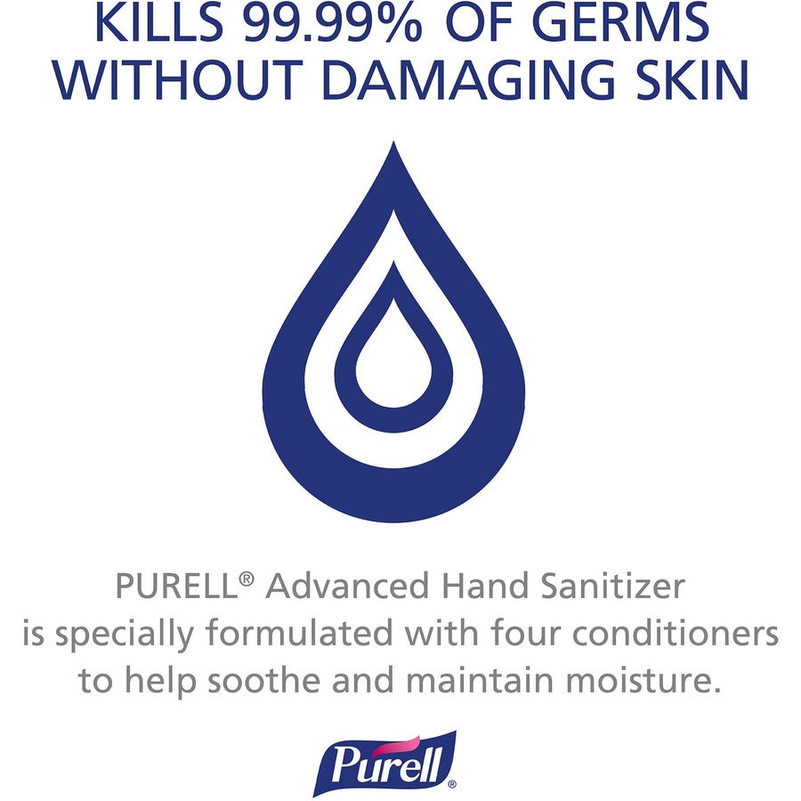 PURELL® Hand Sanitizer Foam Refill - 1.27 quart - Hand, Skin - Clear - Fragrance-free, Dye-free - 2 / Carton