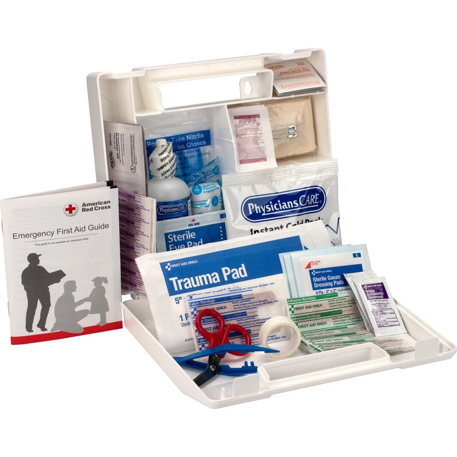 First Aid Only 25 Person Bulk First Aid Kit - 107 x Piece(s) For 25 x Individual(s) - 2.5" Height x 8.4" Width x 9" Depth Length - Plastic Case - 1 Each