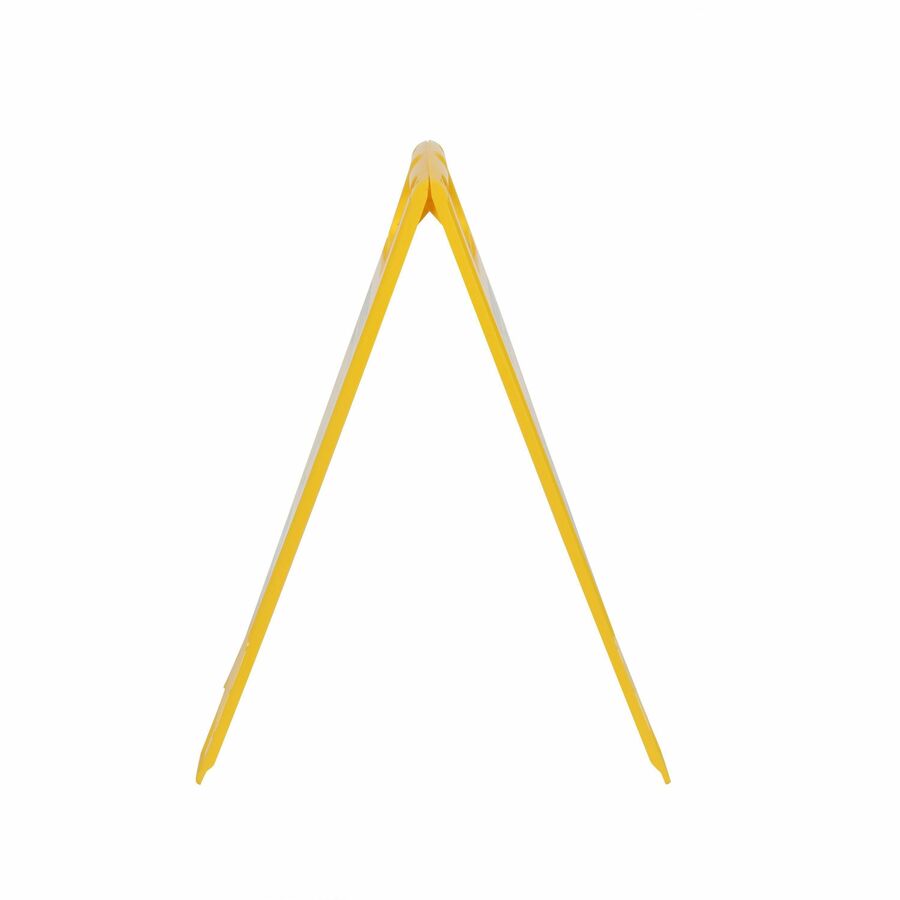 Genuine Joe Universal Graphic Wet Floor Sign - 1 Each - English, Spanish - Wet Floor Print/Message - Foldable - Yellow