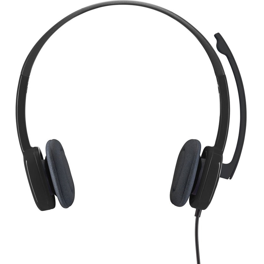 Logitech Stereo Headset H151 - Stereo - Mini-phone (3.5mm) - Wired - 22 Ohm - 20 Hz to 20 kHz - Over-the-head - Binaural - Supra-aural - 5.90 ft Cable - Noise Canceling - Black
