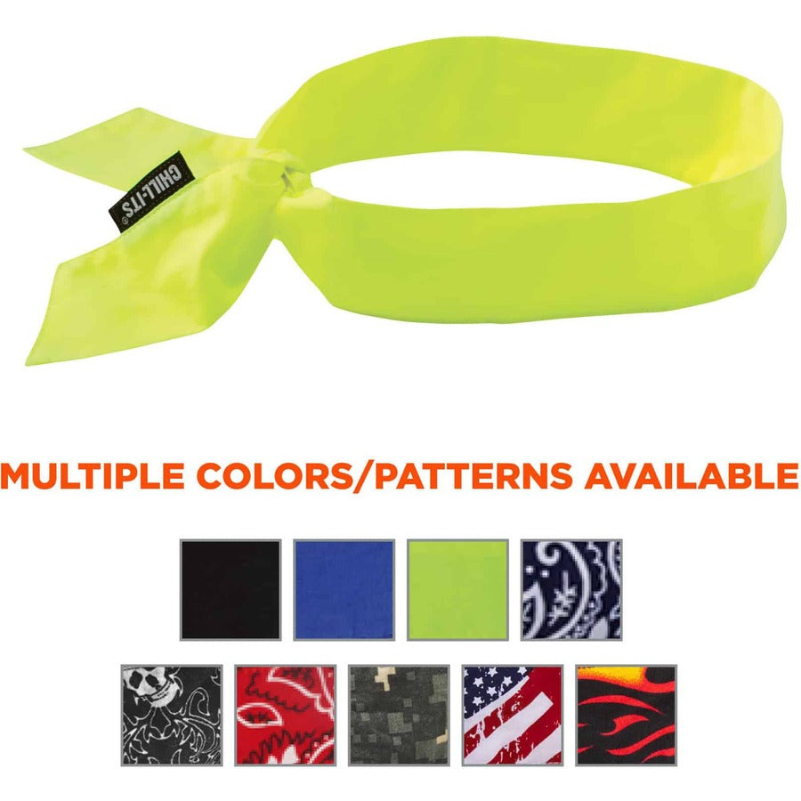 Ergodyne Evaporating Cooling Bandana - Lime