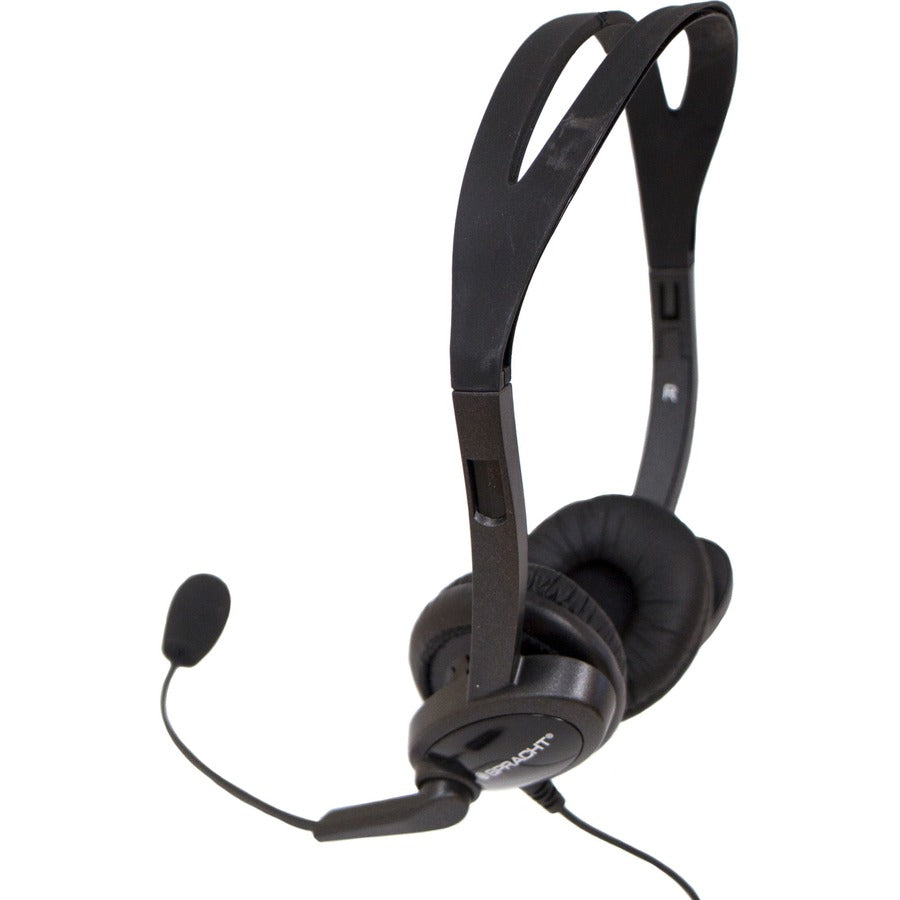 Spracht ZŪM Stereo 3.5 and USB Headset - Stereo - Mini-phone (3.5mm) - Wired - 140 Hz to 20 kHz - Over-the-head - Binaural - Circumaural - 5 ft Cable - Noise Canceling