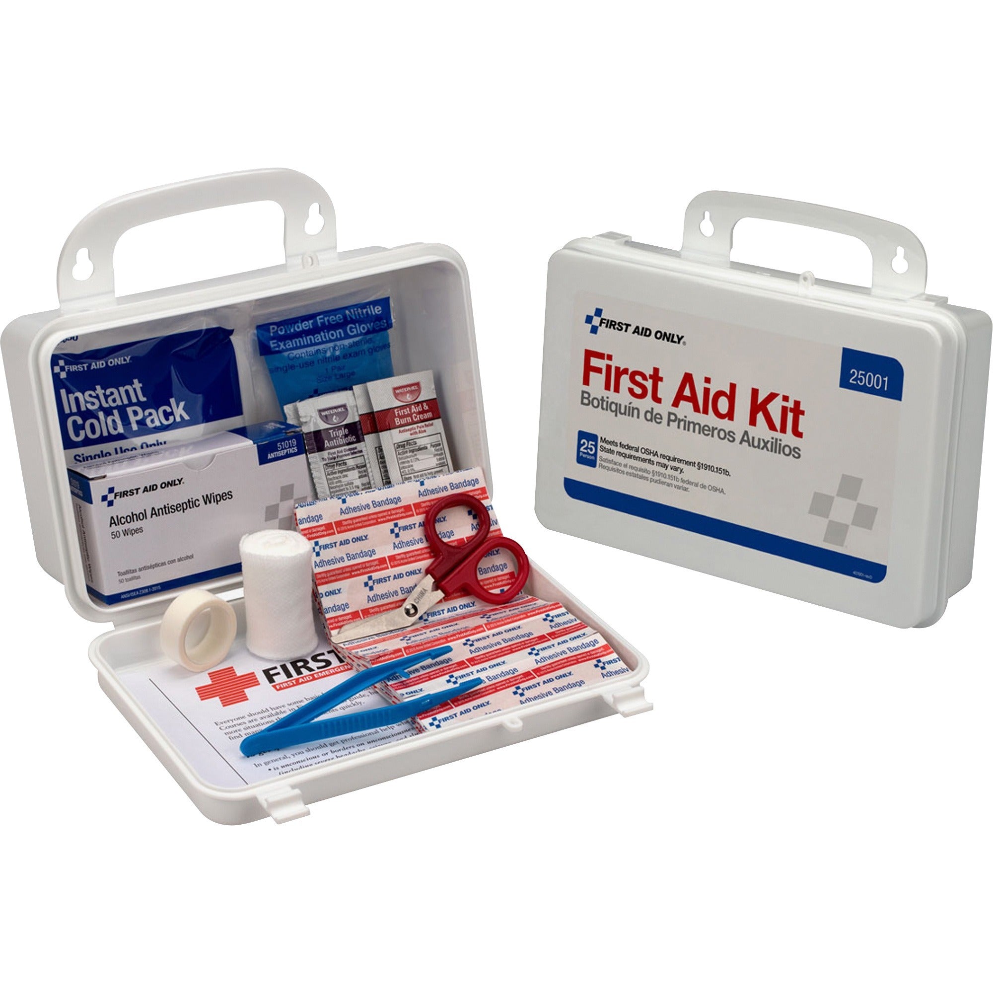 PhysiciansCare 25 Person First Aid Kit - 113 x Piece(s) For 25 x Individual(s) - Plastic Case - 1 Each