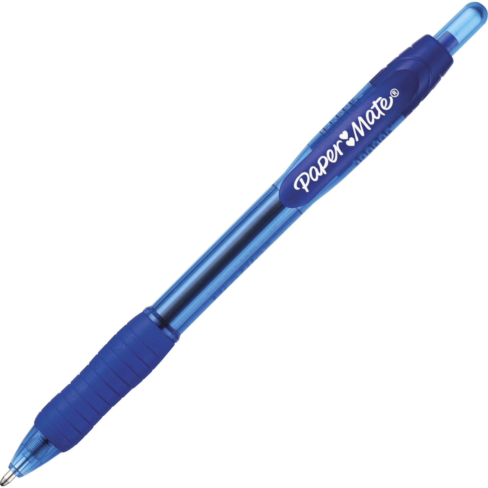Paper Mate Profile Retractable Ballpoint Pen - 1.4 mm Bold Pen Point - Retractable - Blue Ink - Blue Plastic Barrel - 36 / Box
