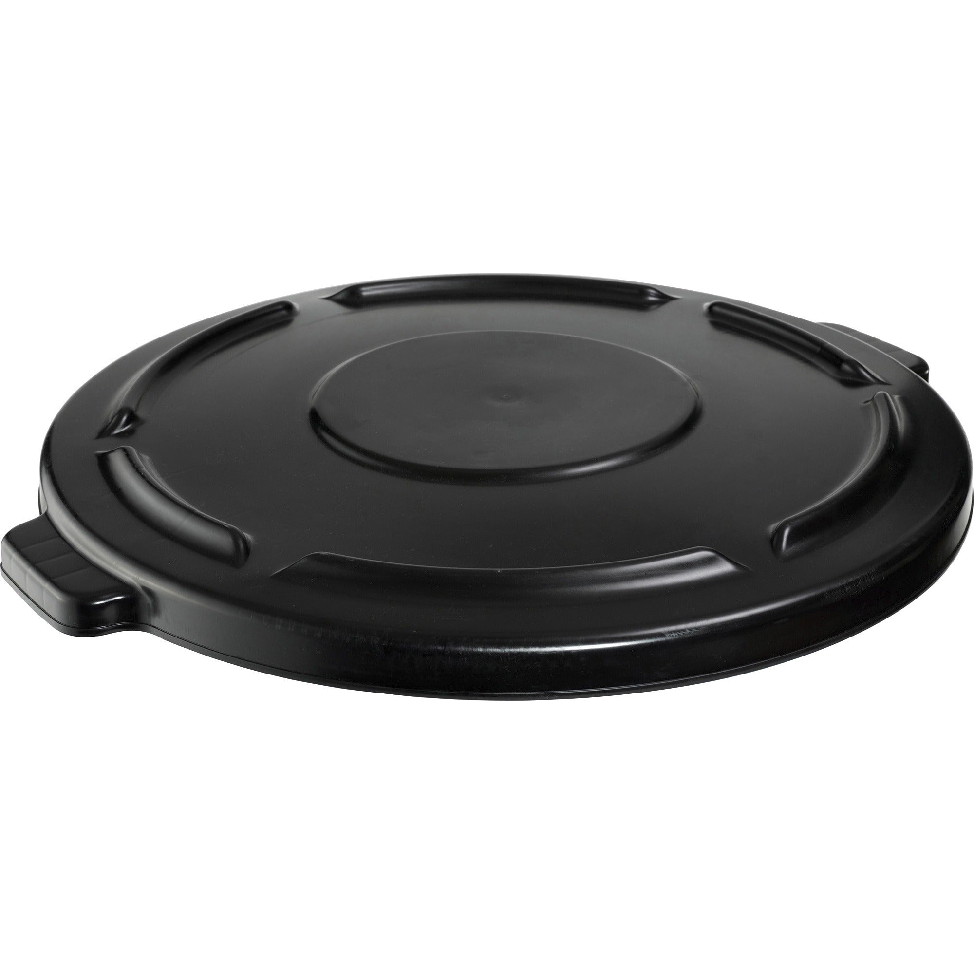 Rubbermaid Commercial Brute 44-gallon Container Lid - Round - Plastic - Black - 4 / Carton