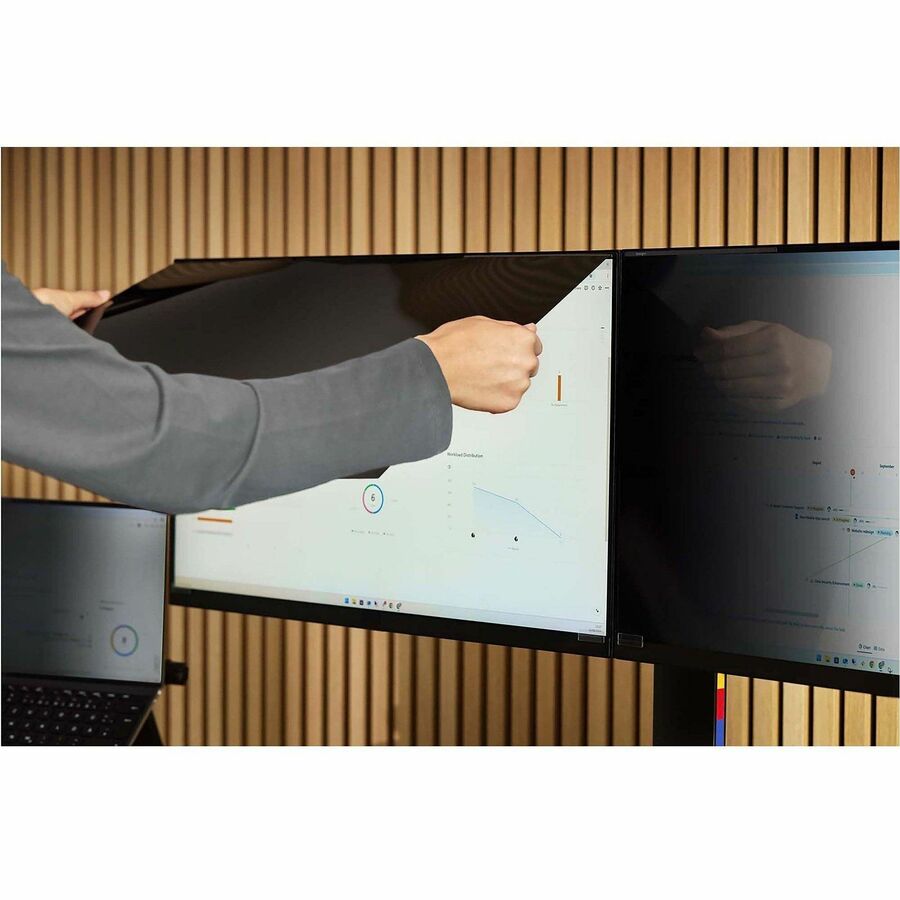 Kensington MagPro 27.0" Monitor Privacy Screen with Magnetic Strip Black - For 27" Widescreen LCD Monitor - 16:9 - Scratch Resistant, Damage Resistant - Anti-glare - 1 Each