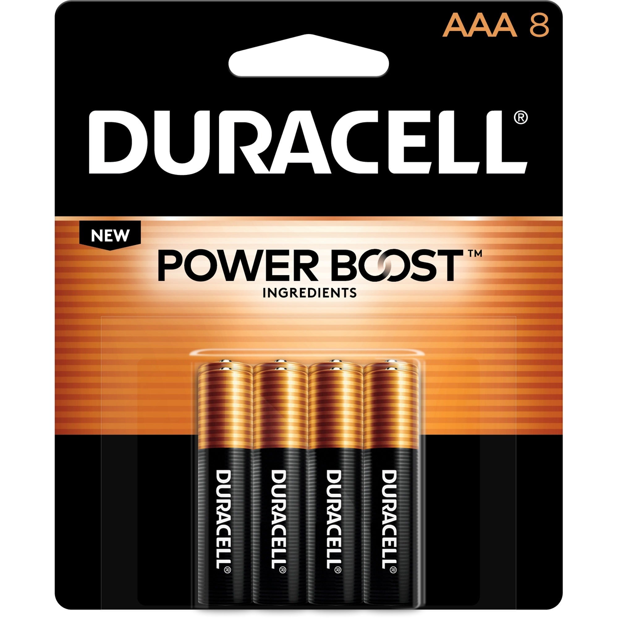 Duracell Coppertop Alkaline AAA Battery 8-Packs - For Multipurpose - AAA - 1.5 V DC - 8/Pack - 10 / Box