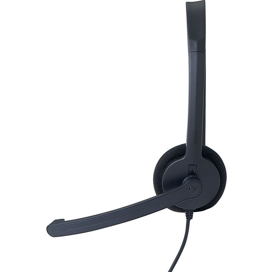 Verbatim Mono Headset with Microphone and In-Line Remote - Mono - Mini-phone (3.5mm) - Wired - 32 Ohm - 20 Hz to 20 kHz - Over-the-head - Monaural - Circumaural - 5.25 ft Cable - Omni-directional Microphone