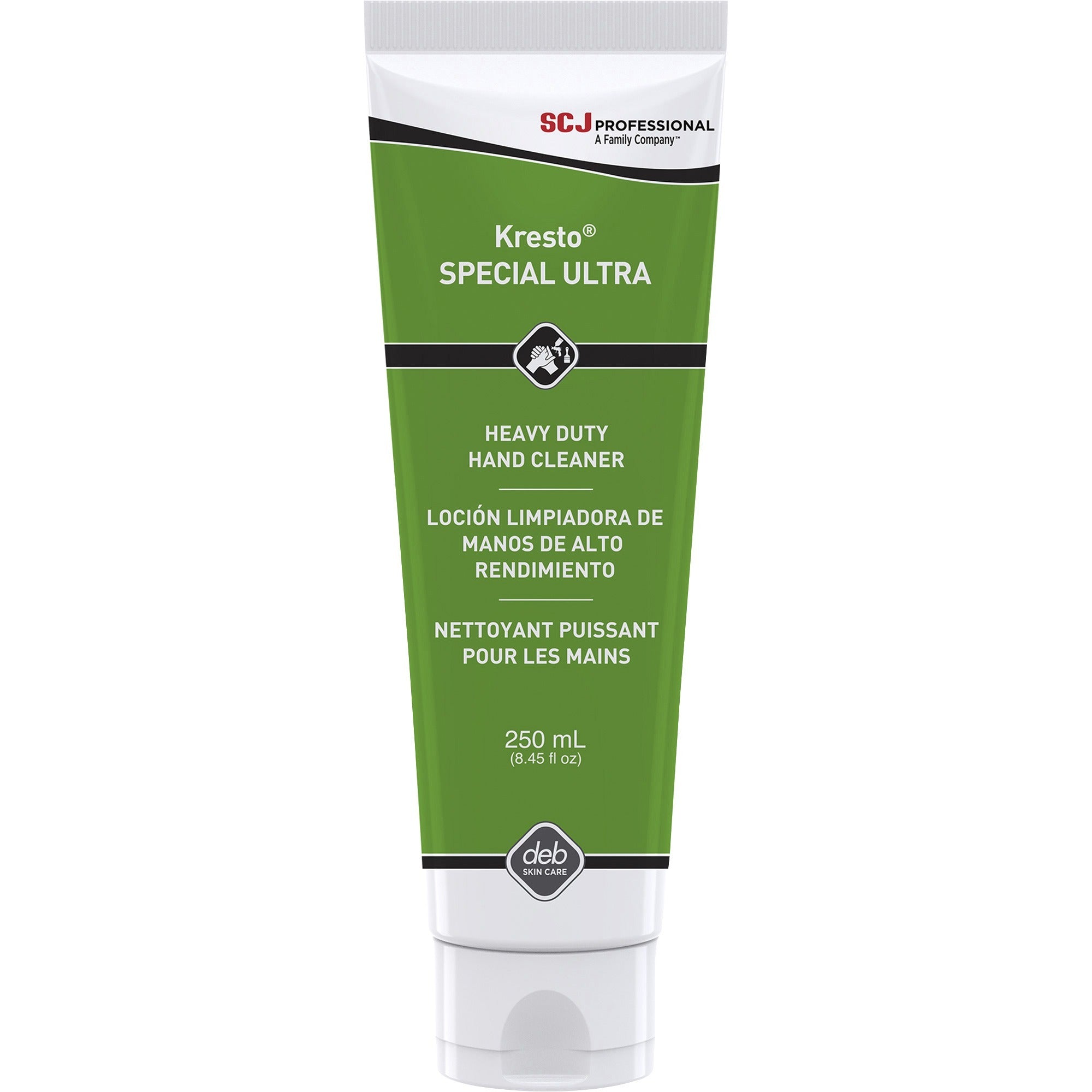 SC Johnson Kresto Special Ultra Hand Cleaner - 8.45 fl oz - Paint Remover - Industrial, Automotive, Hand - Brown - Silicone-free, Heavy Duty, Soap-free - 1 Each