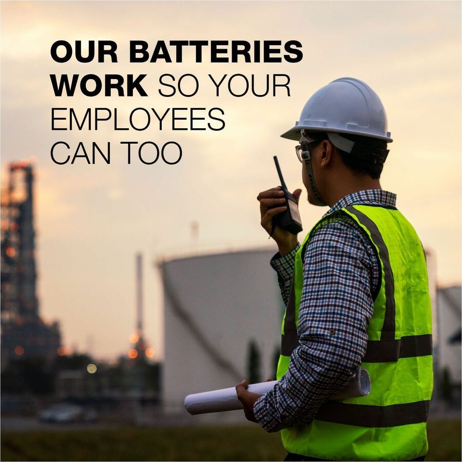 Energizer Industrial Battery - For Motion Sensor, Security Camera, Two-way Radio, Construction, Facility Maintenance, Medical Center, Office, Classroom, Electronics - 12 / Pack