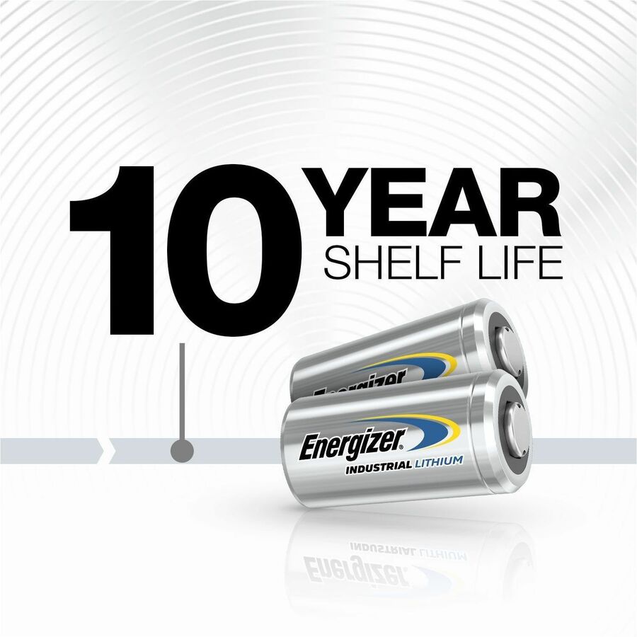 Energizer Industrial Battery - For Motion Sensor, Security Camera, Two-way Radio, Construction, Facility Maintenance, Medical Center, Office, Classroom, Electronics - 12 / Pack