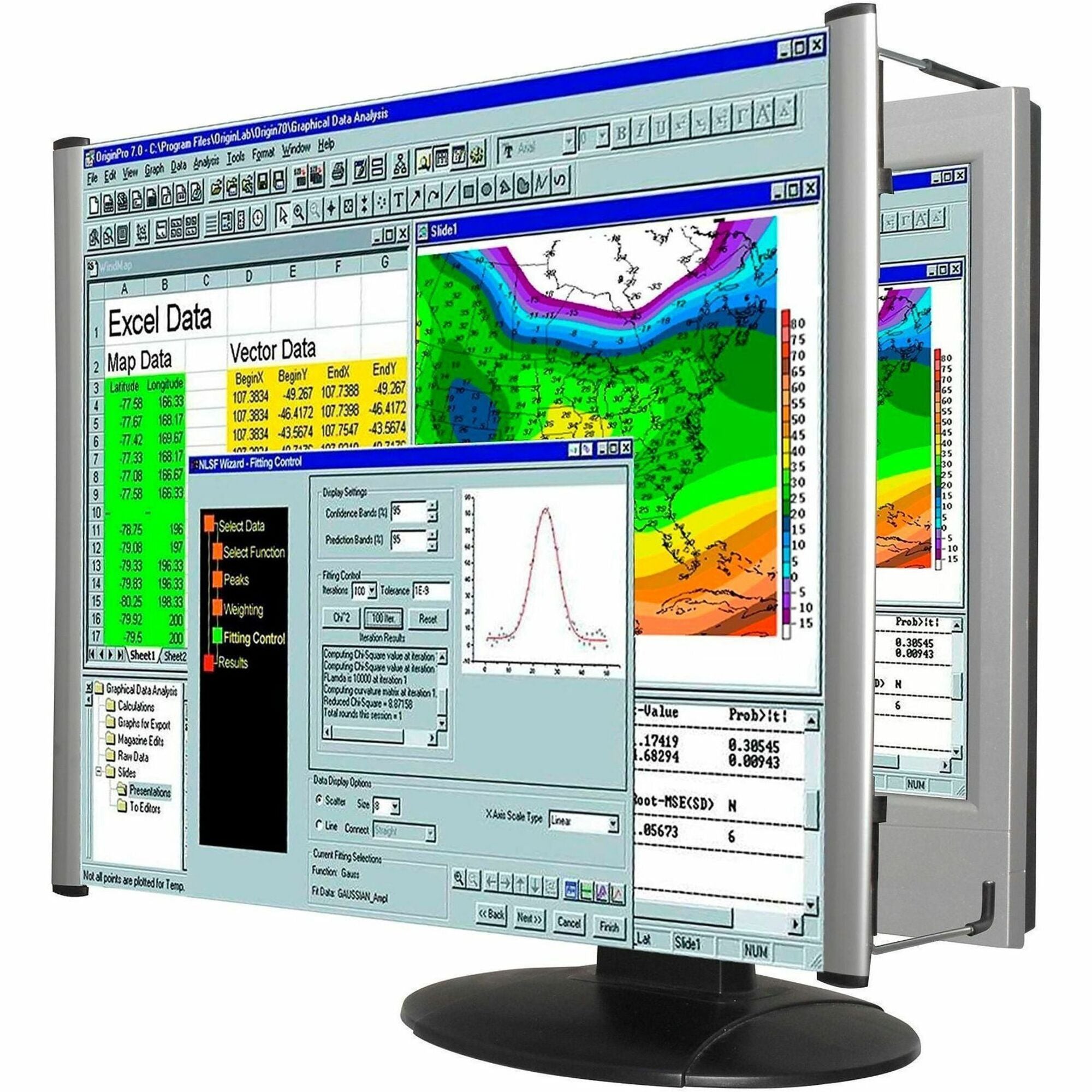 Kantek MAXVIEW LCD Monitor Magnifier - Overall Size 13.8" Height x 24.1" Width - Acrylic Lens
