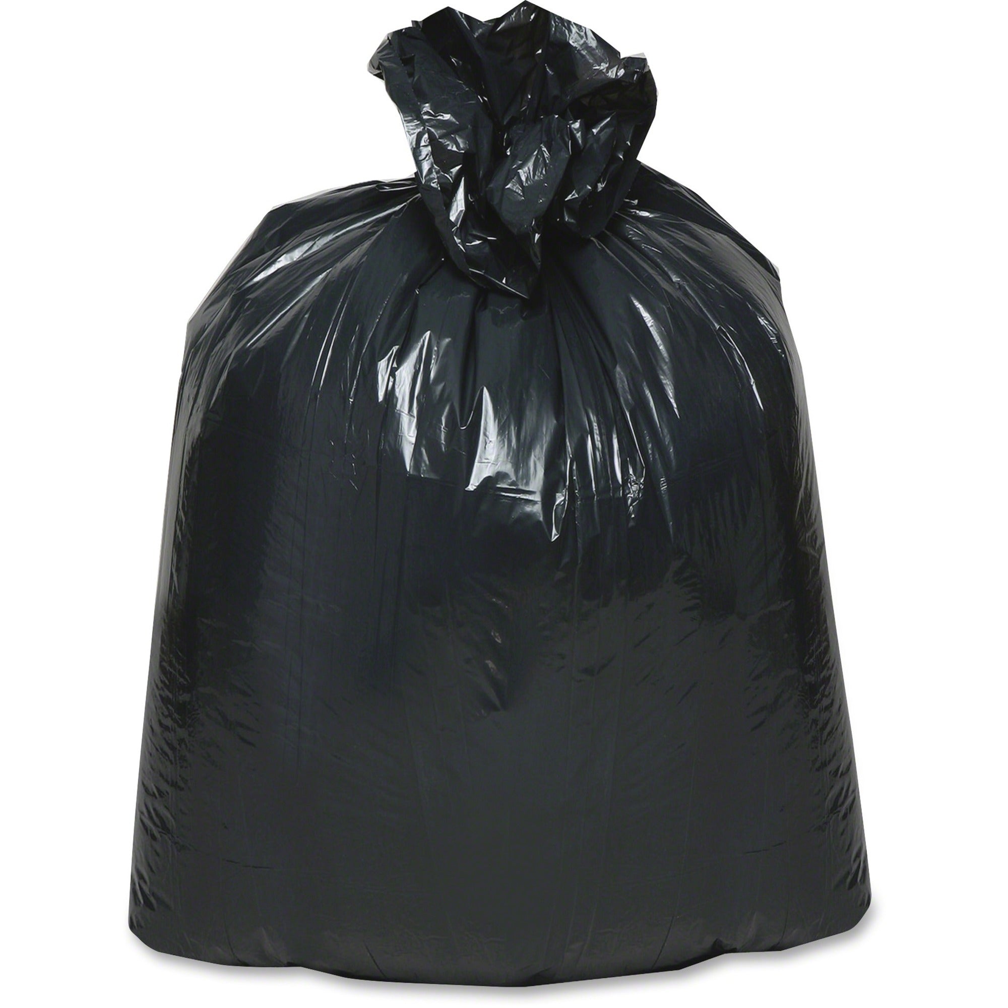 Berry Reclaim Heavy-Duty Recycled Can Liners - Small Size - 16 gal Capacity - 33" Length x 24" Width x 0.75 mil (19 Micron) Thickness - Black - Resin - Recycled - 500 / Carton