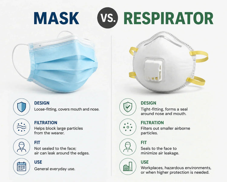 Respirator vs Mask
