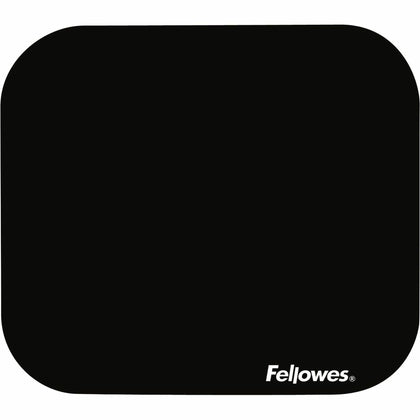 Fellowes Mouse Pad - 0.13" Height x 9" Width x 8" Depth - Black - Polyester - Scratch Resistant - 1 Each