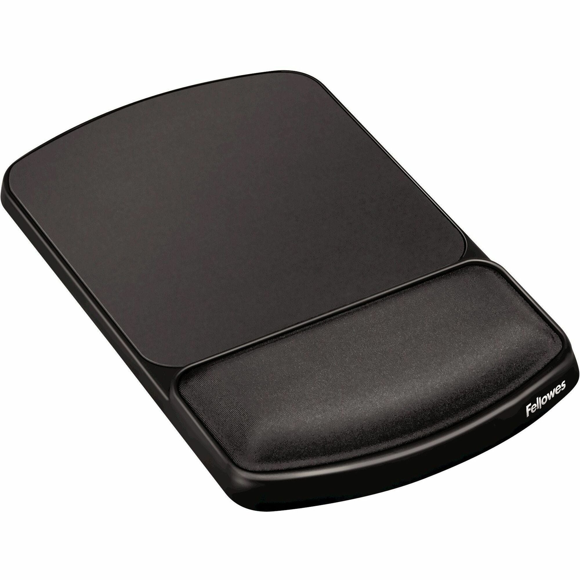 Fellowes Gel Wrist Rest and Mouse Pad - 0.94" Height x 6.25" Width x 10.13" Depth - Platinum, Graphite - Gel - Wear Resistant, Tear Resistant, Skid Proof - 1 Each