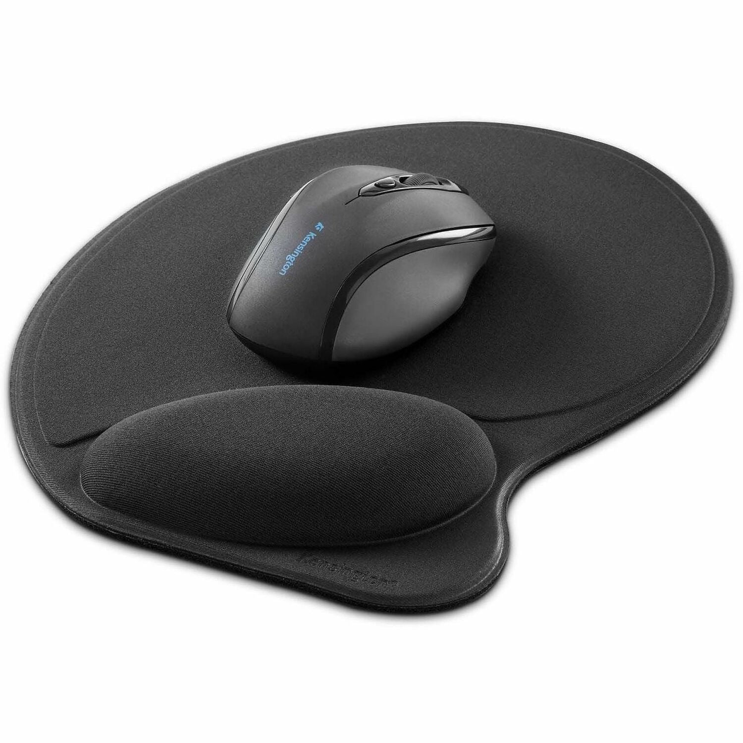 Kensington Mouse Wrist Pillow Rest - 0.90" Height x 10.90" Width x 7.90" Depth - Black - Fabric - 1 Each