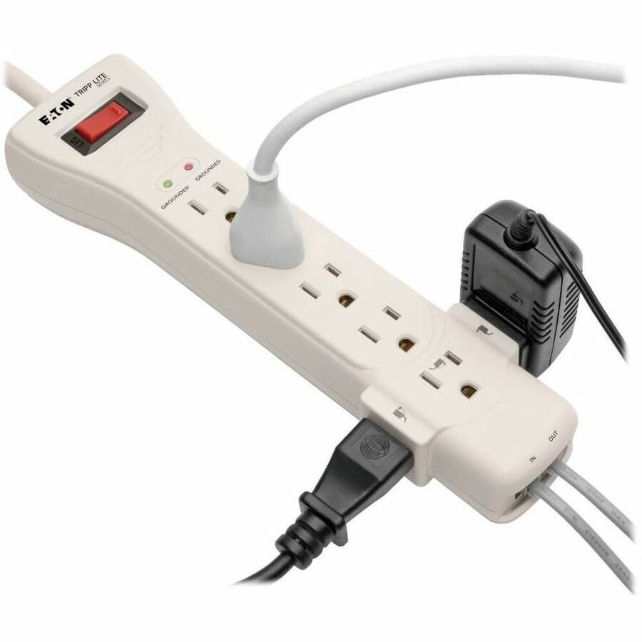 Tripp Lite series Protect It! 7-Outlets Surge Suppressor - 7 x NEMA 5-15R - 1800 VA - 2520 J - 120 V AC Input - 120 V AC Output - 15 ft