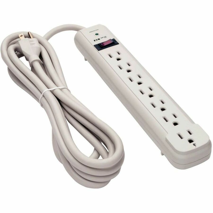Tripp Lite series Protect It! 7-Outlet Surge Protector - Silver - NEMA 5-15P - 7 x NEMA 5-15R - 1800 VA - 1080 J - 120 V AC Input - 120 V AC Output - 12 ft
