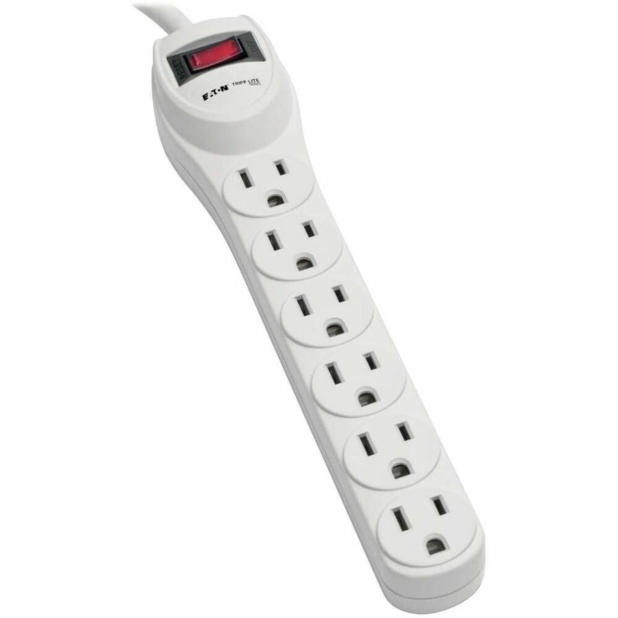 Tripp Lite series 6-Outlet Economy Surge Protectors - 6 x NEMA 5-15R - 1800 VA - 180 J - 120 V AC Input - 120 V AC Output - 2 ft