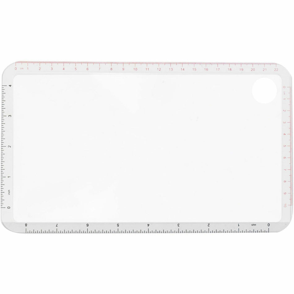 Sparco Handheld Magnifier - Magnifying Area 5" Width x 8.88" Length - Overall Size 9.8" Height x 5.8" Width - Acrylic Lens