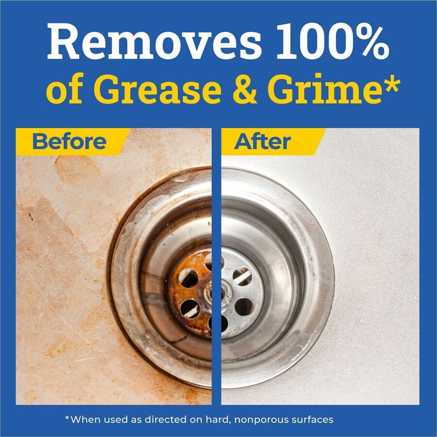 CloroxPro™ Formula 409® Cleaner Degreaser Disinfectant Refill - For Nonporous Surface - Liquid - 128 fl oz (4 quart) - Disinfectant, Phosphate-free - Clear - 1 Each