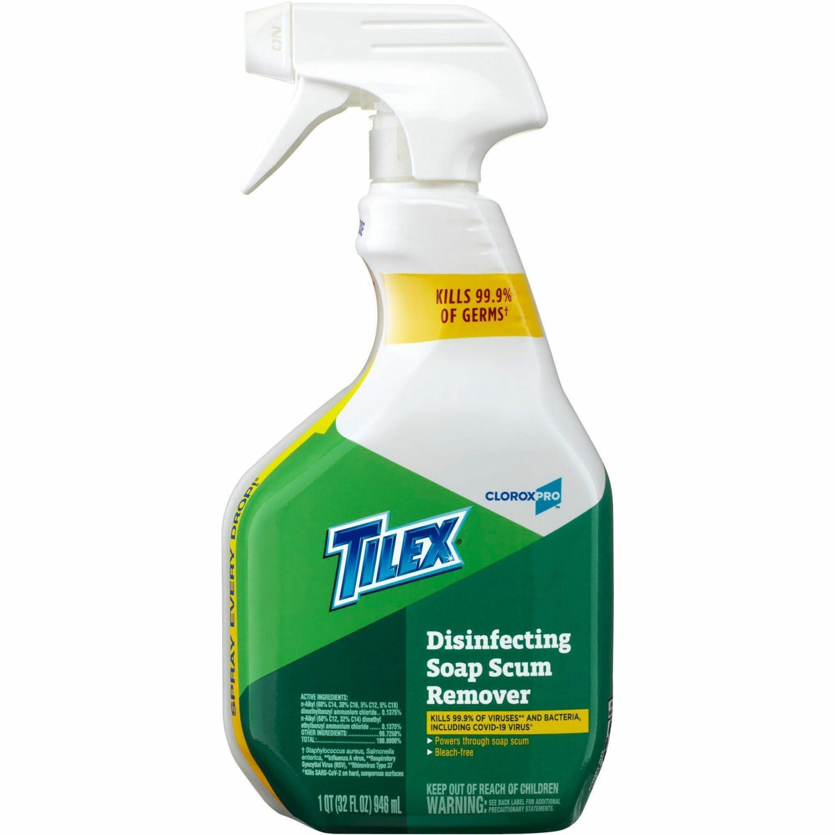 CloroxPro&trade; Tilex Disinfecting Soap Scum Remover Spray - Spray - 32 fl oz (1 quart) - 1 Each
