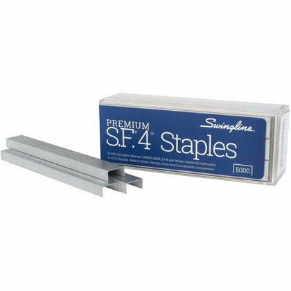 Swingline S.F. 4 Premium Staples: Standard 1/4’’ Leg 1/2’’ Crown Chisel Point - 5000/Box - Staples & Staple Removers