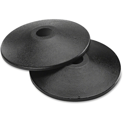 Tatco Adjusta-Tape Crowd Control Stanchions - Black - Cast Iron - 2 / Box