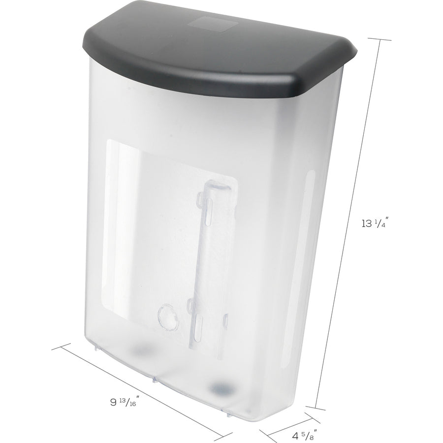 Deflecto Outdoor Literature Box - 13.12" Height x 10" Width x 4.50" Depth - Break Resistant, Water Proof - Gray - Plastic - 1 Each