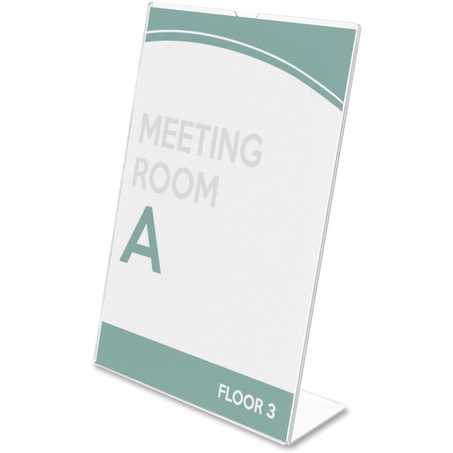 Deflecto Superior Image Slanted Sign Holders - Left