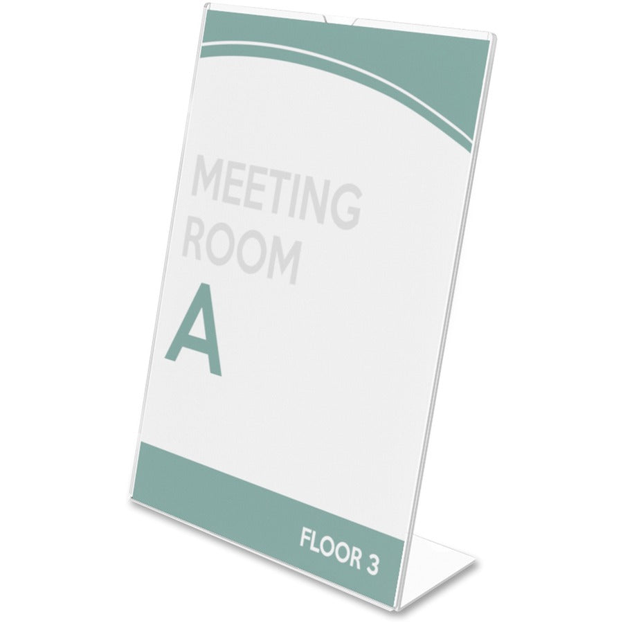 Deflecto Superior Image Slanted Sign Holders - Left