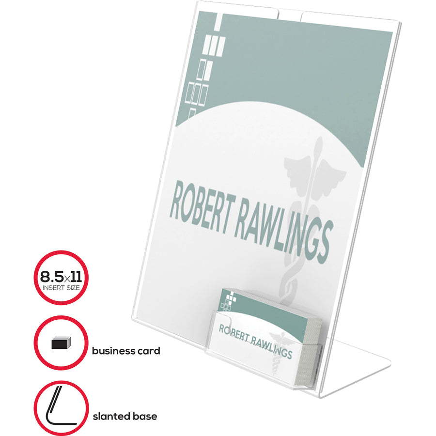 Deflecto Superior Image Slanted Sign Holders - Alternate-Image1
