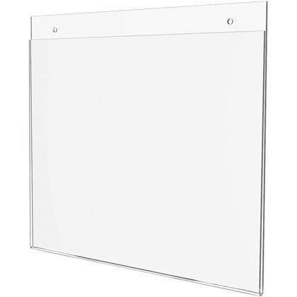Deflecto Classic Image Wall Mount Sign Holder - Clear Plastic - 11’’ x 8.5’’ - Signs & Nameplates