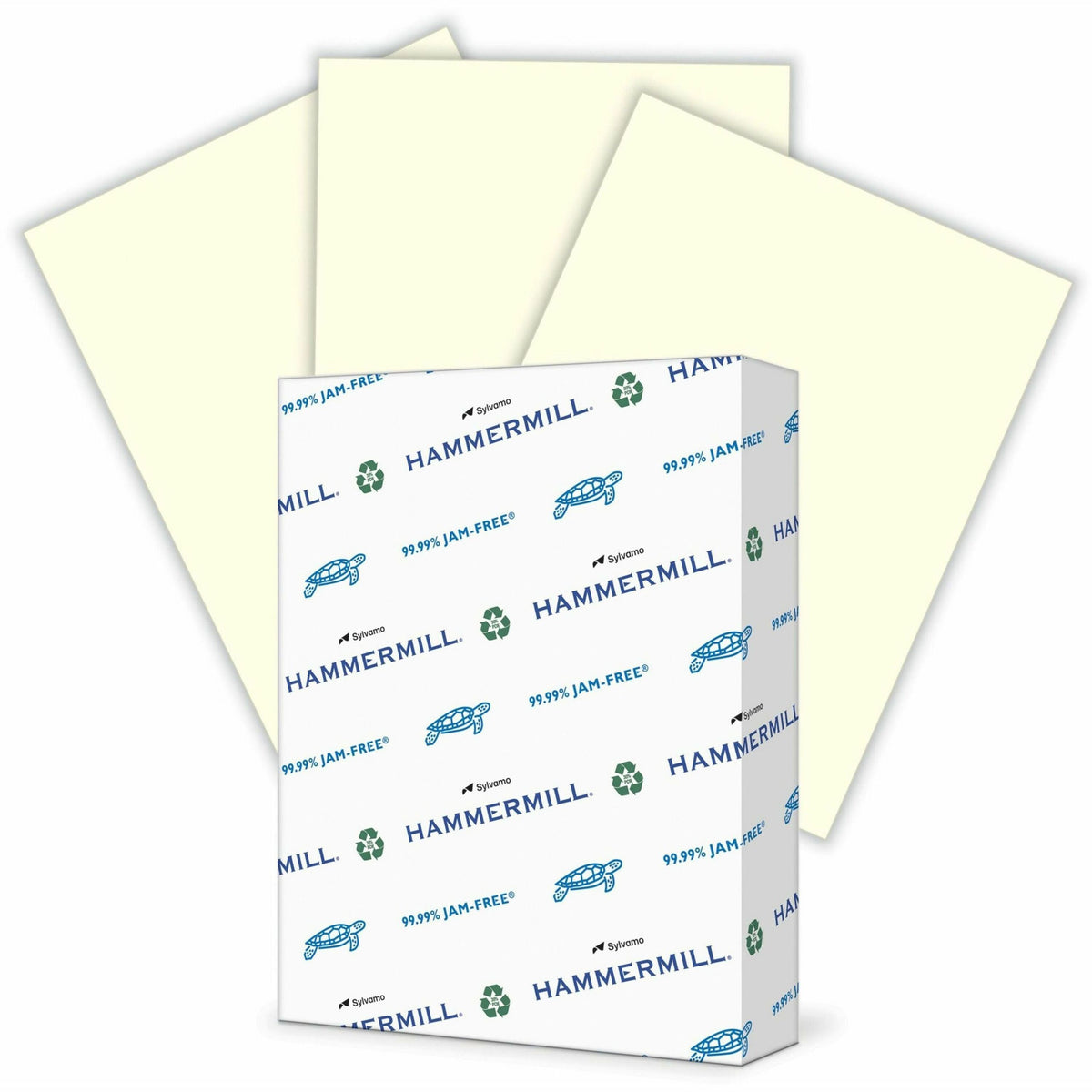 Hammermill Colors Recycled Copy Paper - Cream - Letter - 8 1/2" x 11" - 20 lb Basis Weight - Smooth - Sustainable Forestry Initiative (SFI) - Archival-safe, Acid-free, Jam-free - Cream - 500 / Ream
