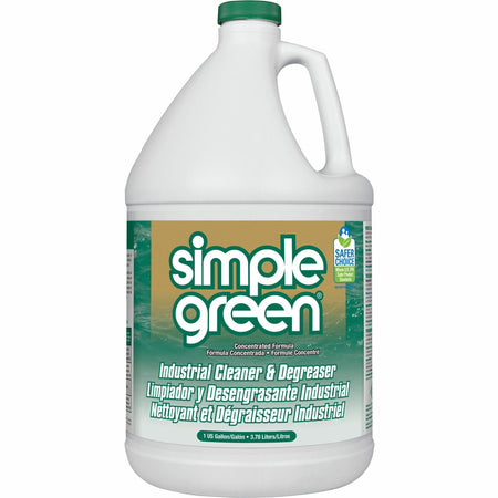Simple Green Industrial Cleaner/Degreaser - Concentrate - Liquid - 128 fl oz (4 quart) - Original Scent - Non-flammable, Non-abrasive - Green - 1 Each