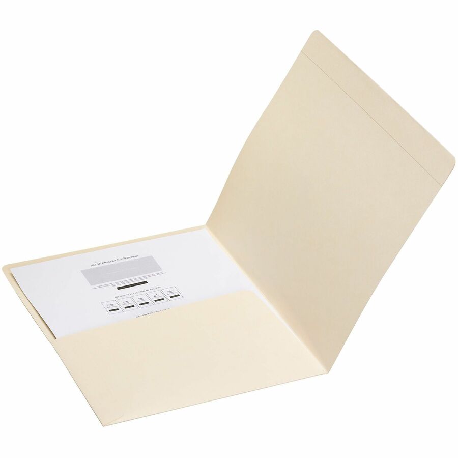 Smead Straight Tab Cut Letter Recycled Top Tab File Folder - Alternate-Image2