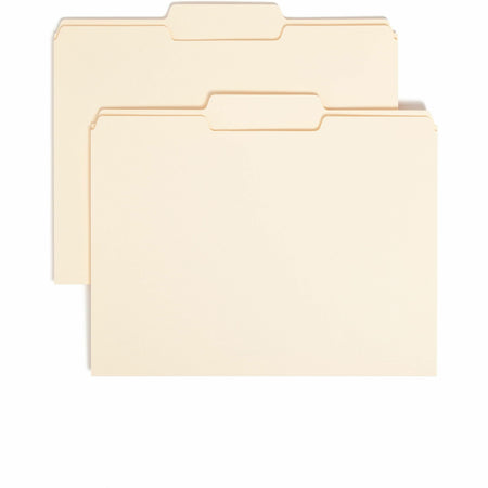 Smead 1/3 Tab Cut Letter Recycled Top Tab File Folder - 8 1/2" x 11" - 3/4" Expansion - Top Tab Location - Center Tab Position - 11 pt. - 1 Plys - Manila - 10% Recycled - 100 / Box