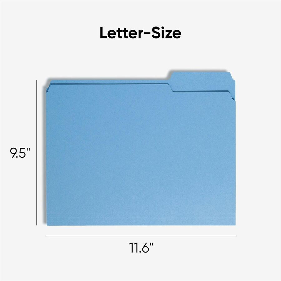Smead 1/3 Tab Cut Letter Recycled Top Tab File Folder - Alternate-Image3