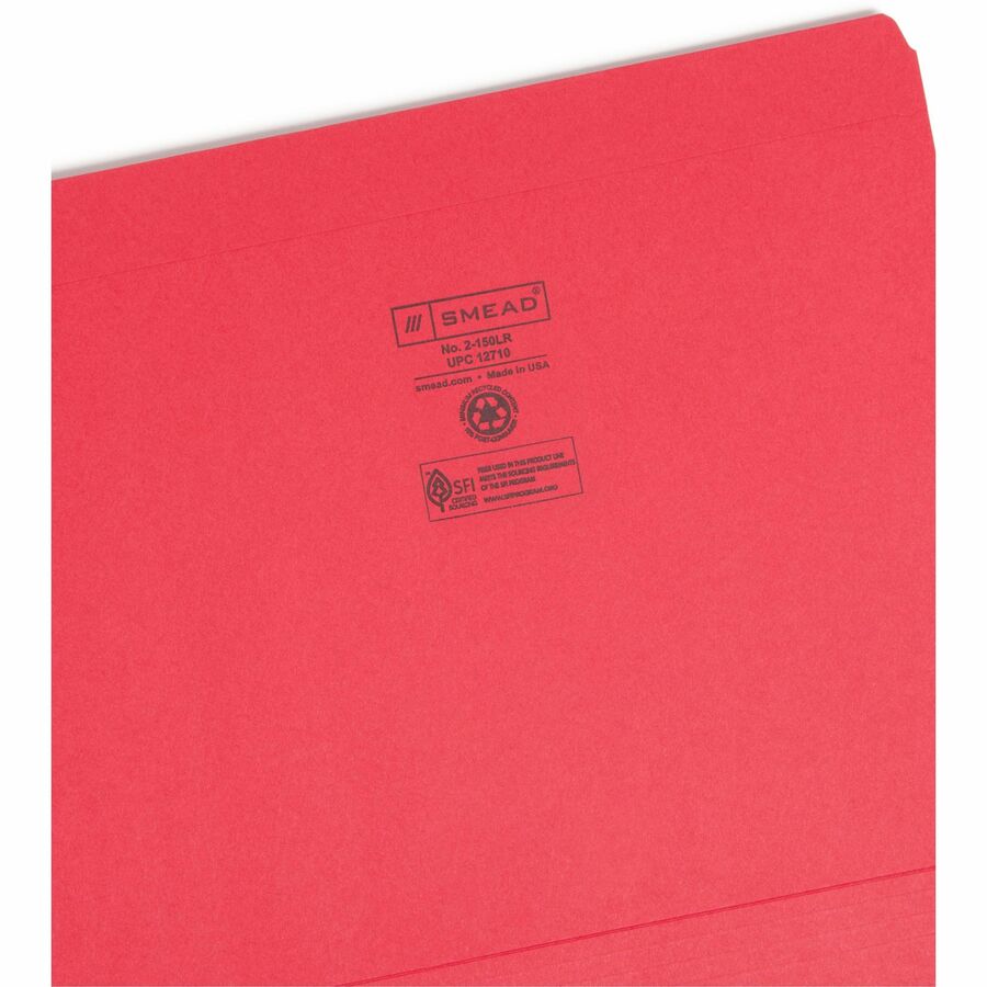 Smead Colored Straight Tab Cut Letter Top Tab File Folder - Alternate-Image6