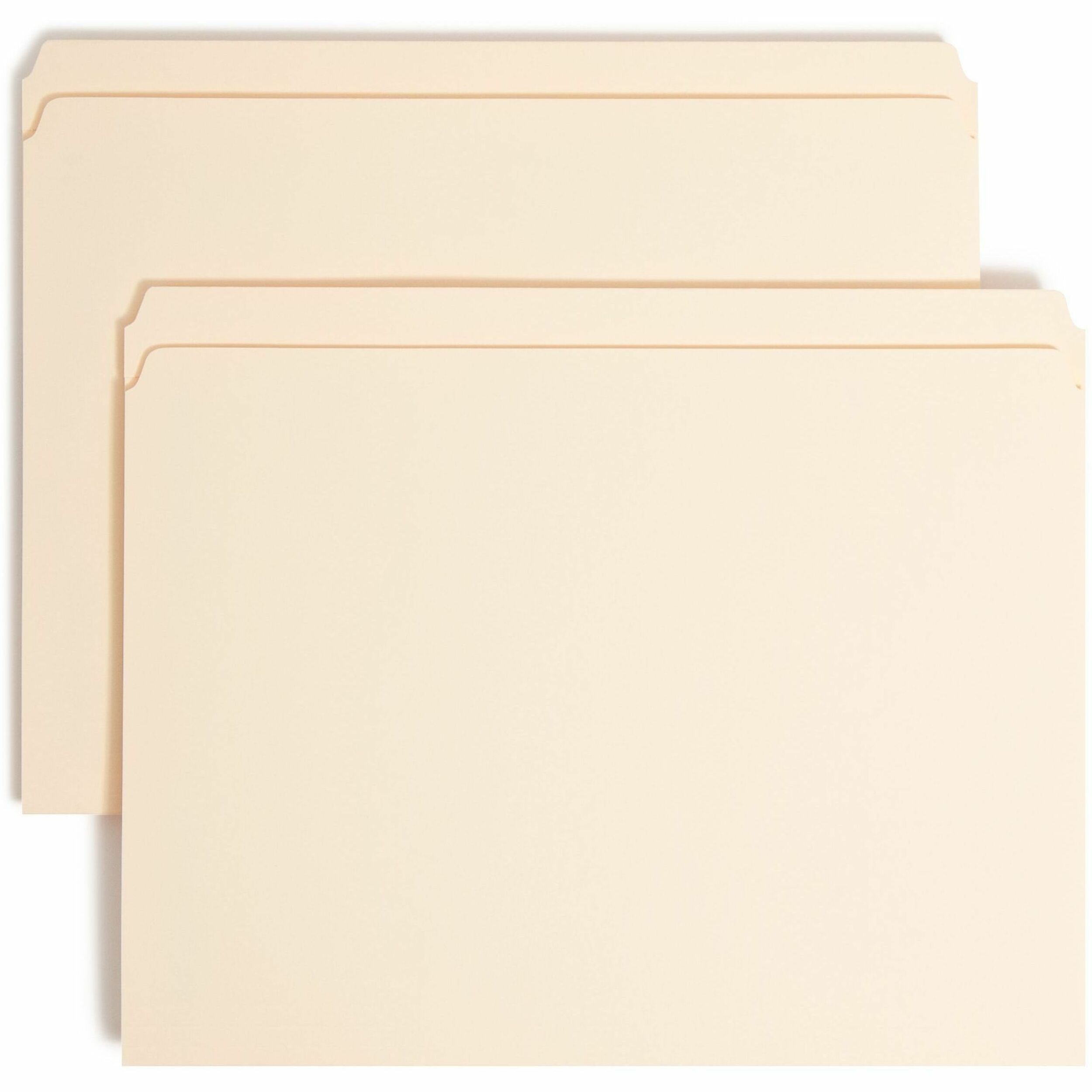 Smead Straight Tab Cut Letter Recycled Fastener Folder - 8 1/2" x 11" - 3/4" Expansion - 1 x 2K Fastener(s) - 2" for Folder - 11 pt. - 2 Plys - Manila - Reinforced Tab - 10% Recycled - 50 / Box