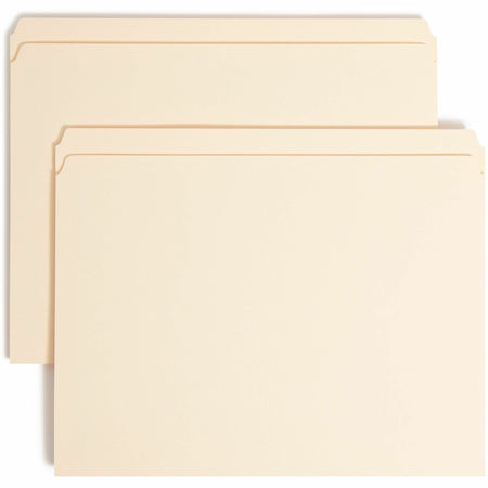 Smead Straight Tab Cut Letter Recycled Fastener Folder - 8 1/2" x 11" - 3/4" Expansion - 1 x 2K Fastener(s) - 2" for Folder - 11 pt. - 2 Plys - Manila - Reinforced Tab - 10% Recycled - 50 / Box