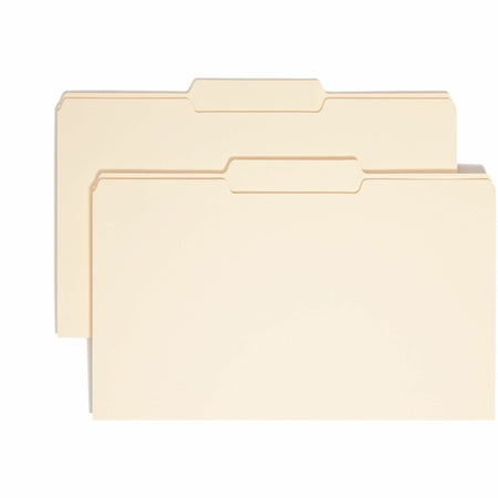 Smead Legal Recycled File Folders - 1/3 Tab Cut 8.5’’ x 14’’ 100/Box - Top