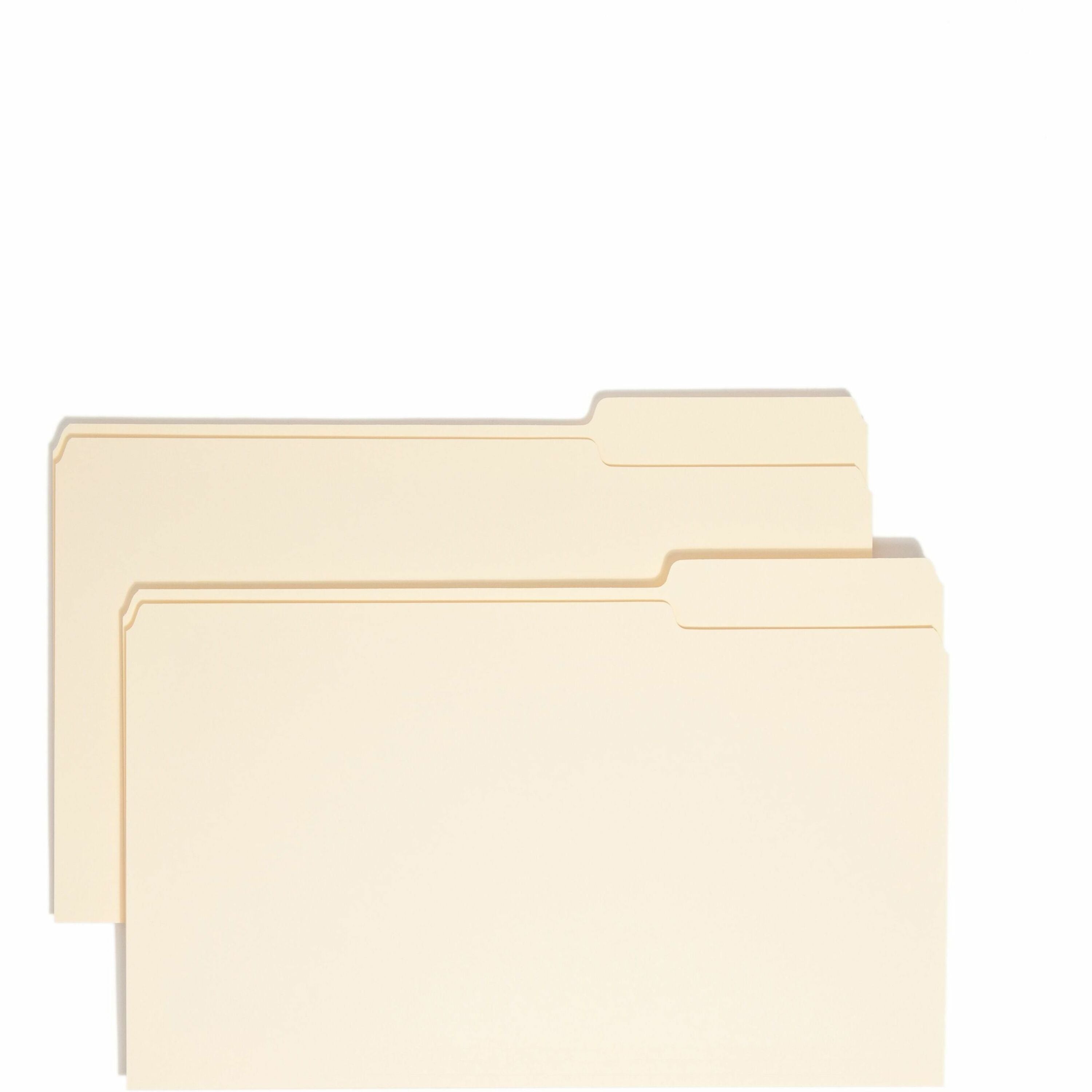 Smead Legal Recycled File Folders - 1/3 Tab Cut 8.5’’ x 14’’ 100/Box - Top