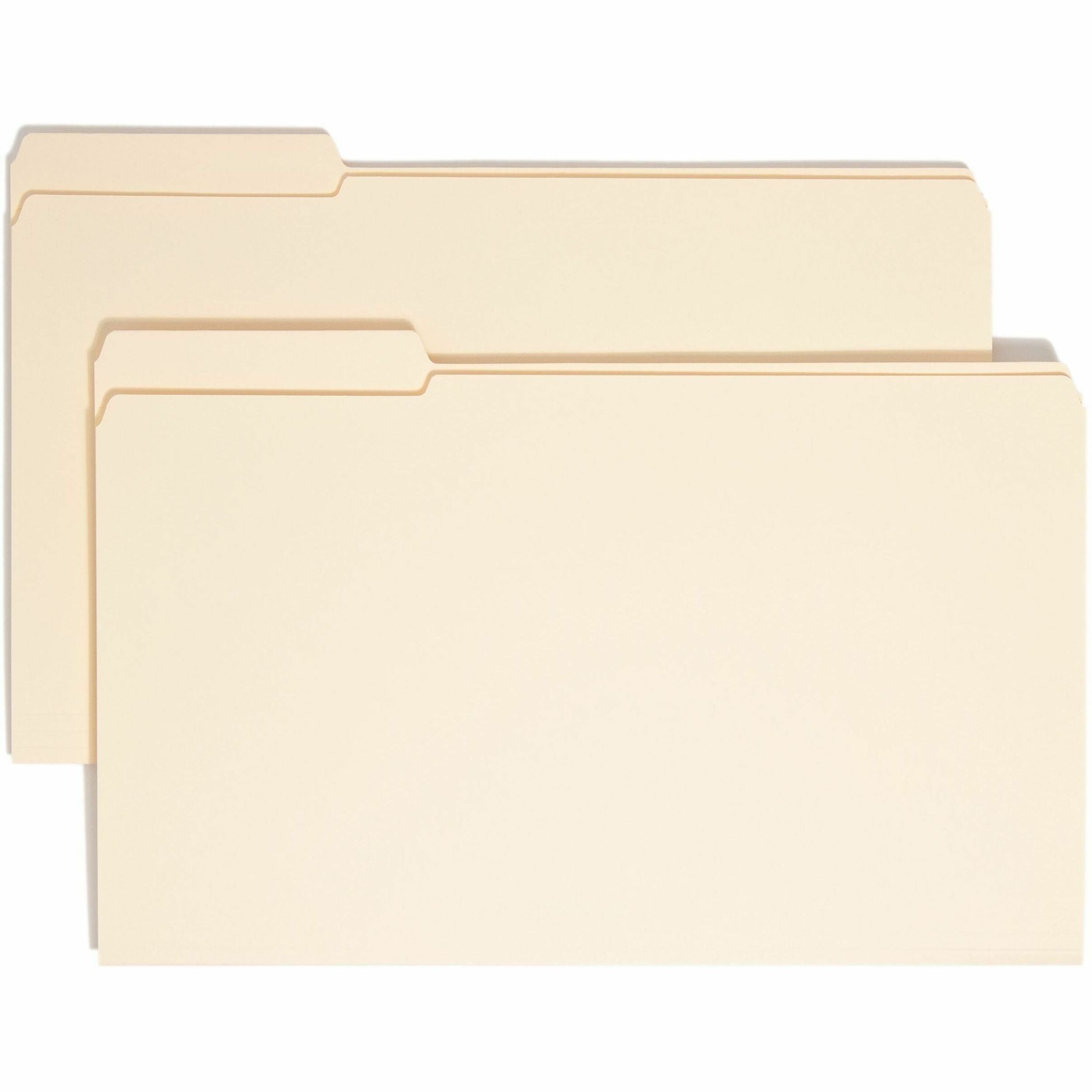 Smead Legal Recycled File Folders - Durable 1/3 Tab Cut - 100/Box - Top